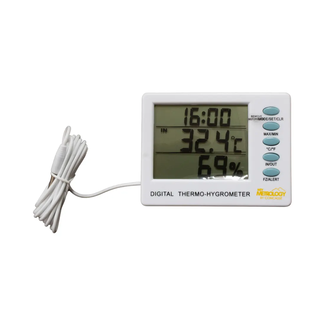 Concasse MCT30402 Digital Thermometer, 14°F To 120°F, Interior/Exterior, With Hydrometer