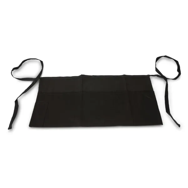 Concasse MCTXDEL5731N Waist Apron, 22" x 12", Durable Black with Adjustable Length and Bag - 1/Bag