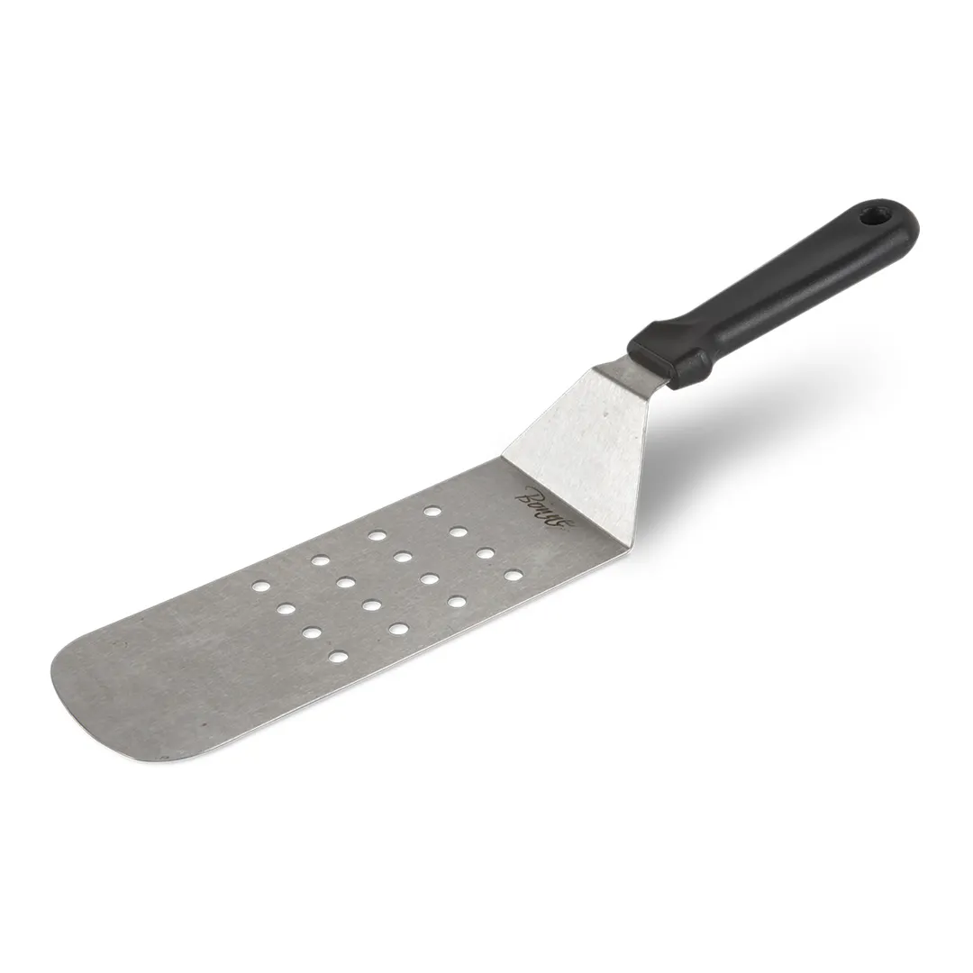 Concasse MCVP085 Stainless Steel Turner, 8.5", Perforated, Plastic Handle