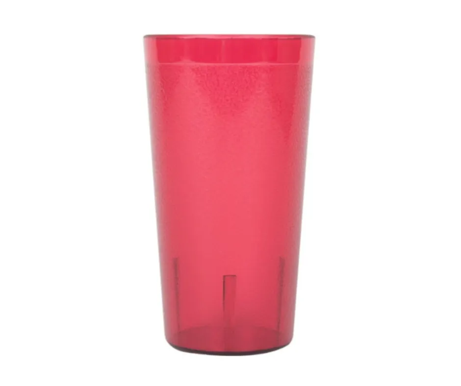 Concasse MCVPOL08R - 8oz Red Polycarbonate Tumbler, 1 Cup, Durable Beverageware