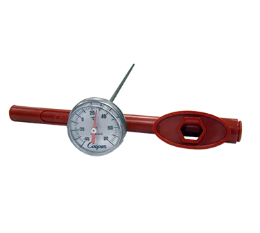 Cooper-Atkins 1246-01C-1 Thermometer, 5" Stem, 1" Dial, -40°C to 80°C, Sheath, NSF - 36/Case