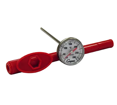 Cooper-Atkins 1246-03C-1 Pocket Thermometer, Dial Type, 5" Stem, 10°C‑285°C, NSF, Sheath - 36/Case