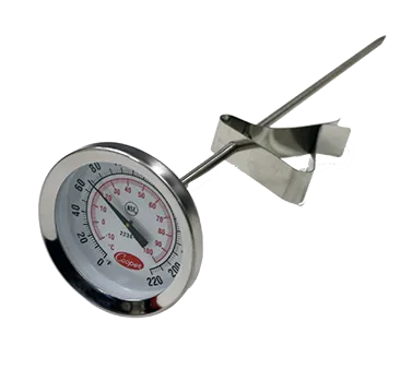 Cooper-Atkins 2238-06-3 Pocket Thermometer, 2" Dial, 8" Stem, 0-220°F Range, Recalibratable - 36/Case