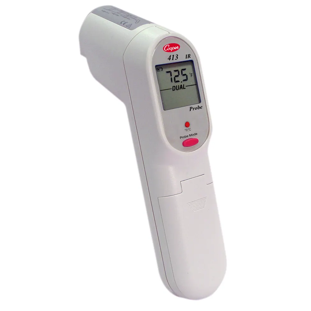 Cooper-Atkins 413-0-1 Infrared Thermometer Gun, Laser, 12:1 Optics, K, 2×1.5V, -67°F to 482°F