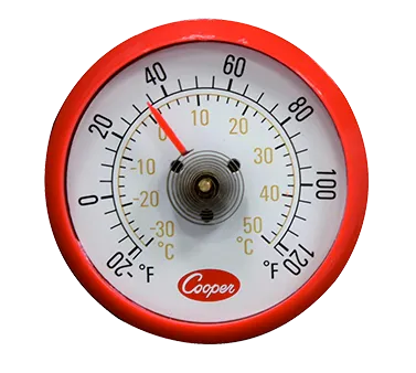 Cooper-Atkins 535-0-8 Freezer Thermometer, 2" Dial, -20 to 120°F, Magnetic Back - 36/Case