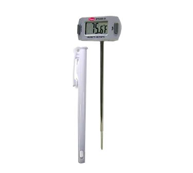 Cooper-Atkins DPS300-01-8 Digital Pocket Thermometer, -40 to 302°F, 5" Stem, Swivel Head - 36/Case