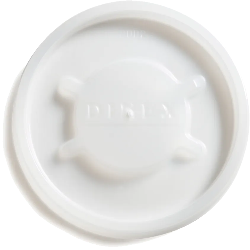Dinex DX20029000 - Translucent Disposable Lid for 8 oz Newport Tumbler, 1500/Case