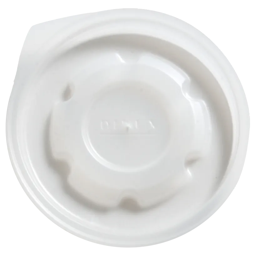 Dinex DX43008714 Disposable Cup Lid, Translucent, Fits 9 oz. DX4300 Bowl - 1000/Case