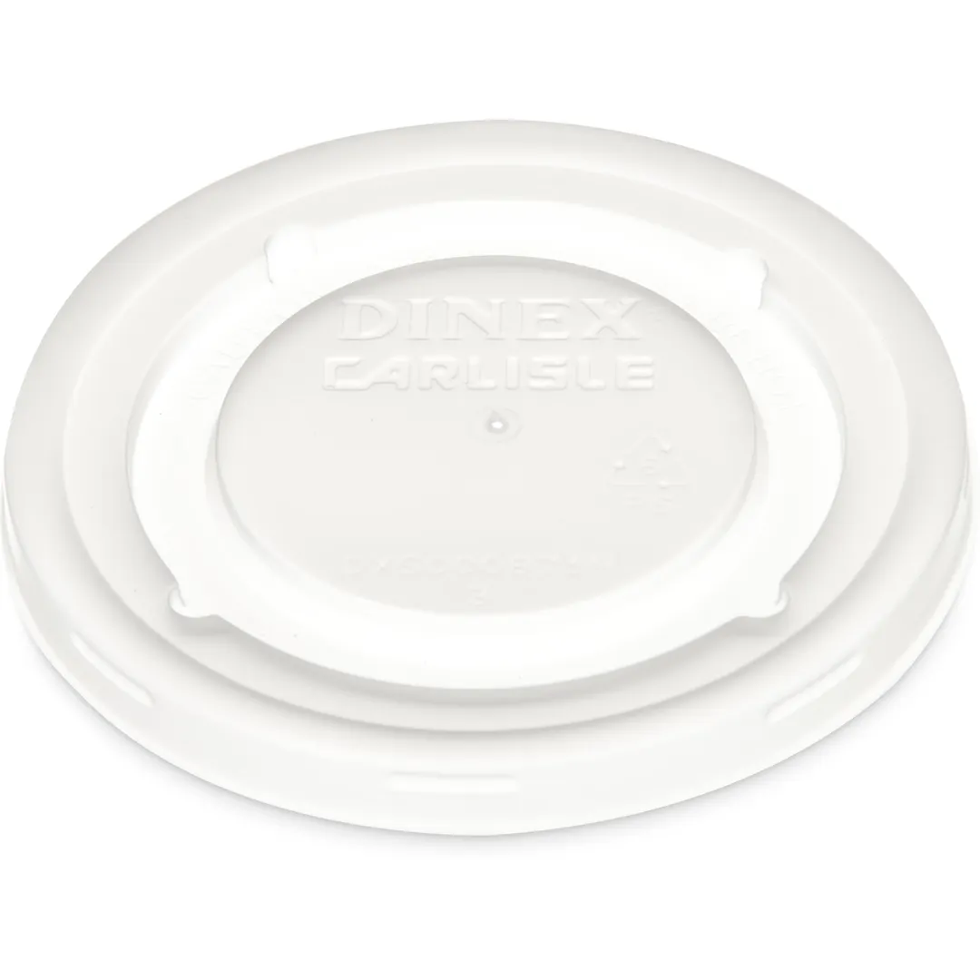 Dinex DX50008714 Cup Lids – Translucent, Recyclable, Fits DX5000 Mug & DX5200 Bowl, USA – 1/Case