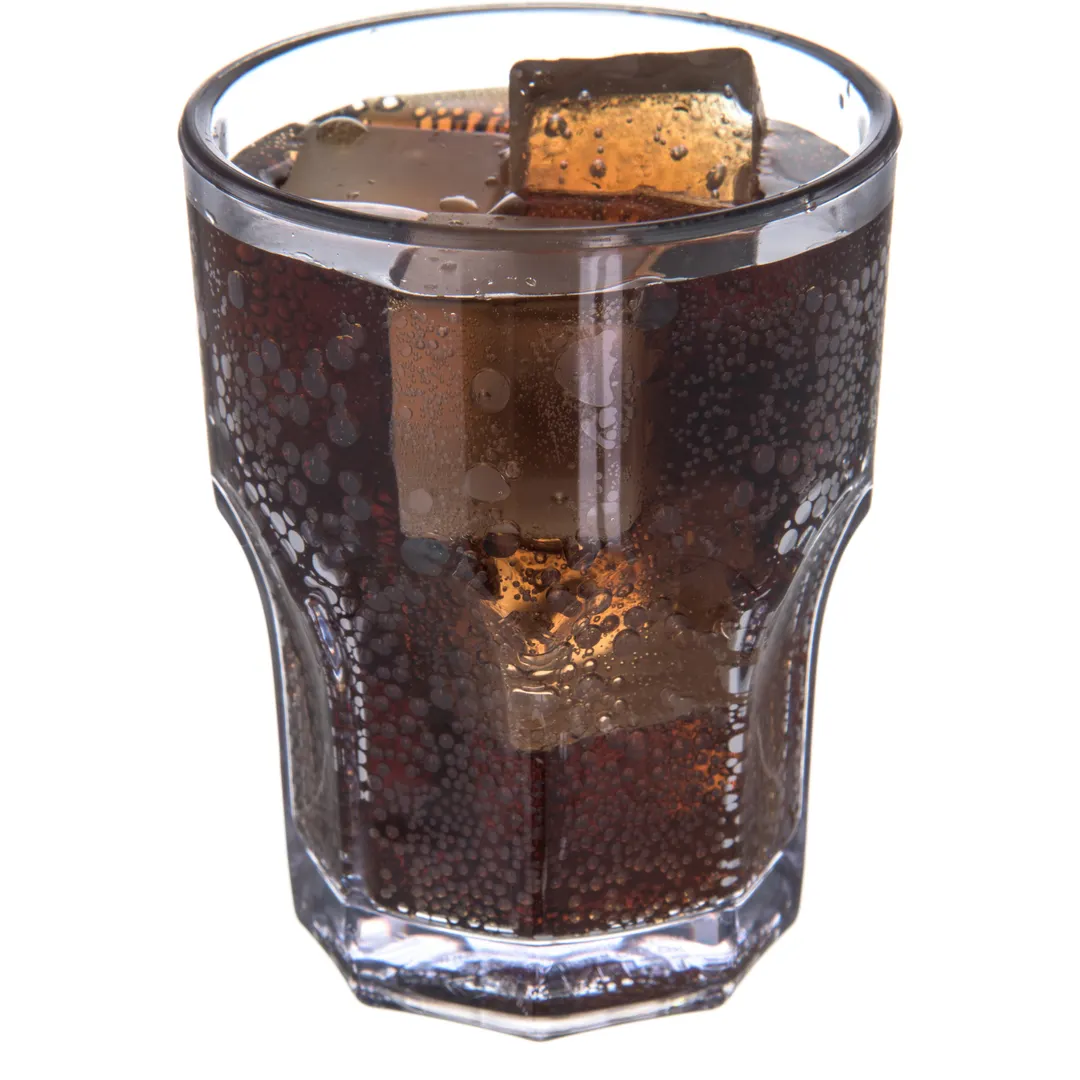 Dinex DX580607 - 6oz Clear Ribbed SAN Louis Tumbler, 2-5/8" Dia x 3-1/2" H, BPA Free, NSF - 36/Case