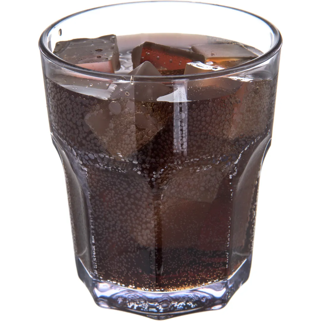 Dinex DX581207 - 12oz Clear Faceted Tumbler, 3-1/4" Dia, Ribbed, SAN, BPA Free, 36/Case