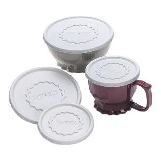 Dinex DX9000B7000 Disposable Cup Lids – White, Fits 8oz Tropez Cups & 5oz Bowls – 1000/Case