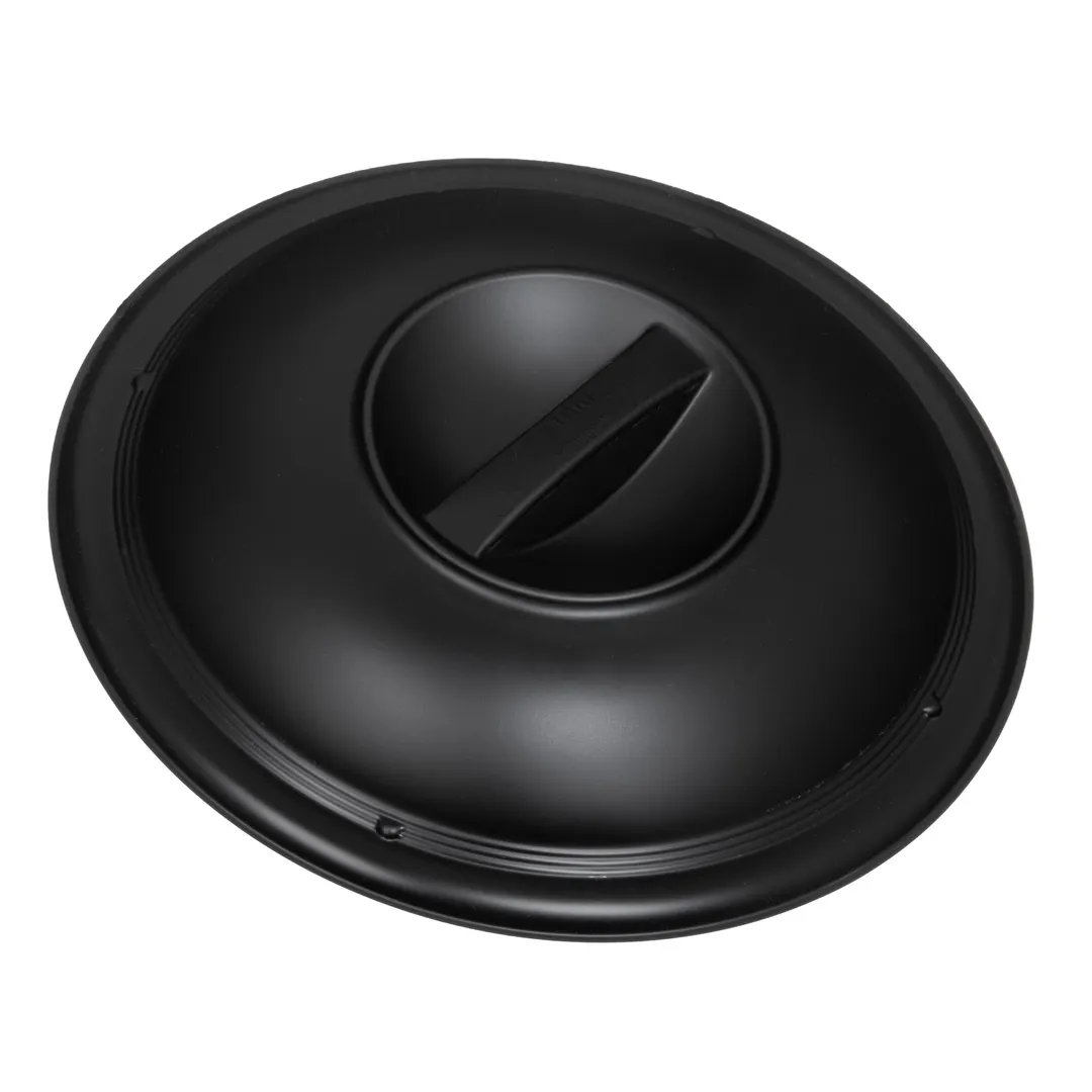 Dinex DXHHDM703 8" Dome Lid for 8" Disposable Plate, Black Polypropylene, Made in USA - 100/Case