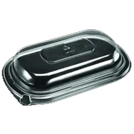 Dinex DXL800PDCLR Clear Proex Dome Lid for Large Entrée Platters, Polystyrene Plastic, 1/Case