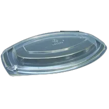 Dinex DXL900PDCLR Clear Proex Dome Polystyrene Plastic Lid For Casserole Containers – 1/Case