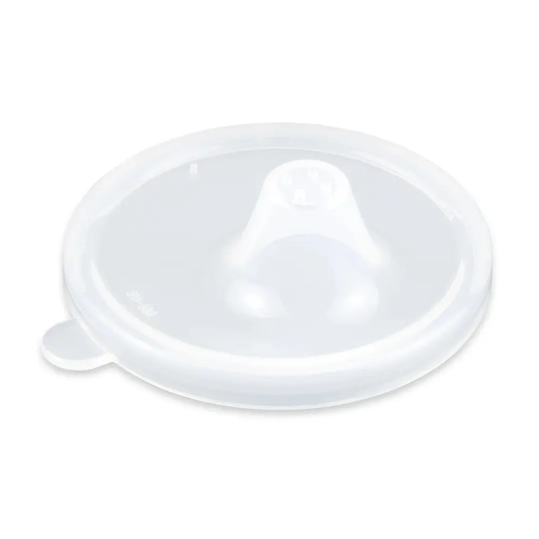 Dinex DXSN-106-CL Perforated Polypropylene Mug Lid Fits SN-103 & SN-104, BPA‑Free, 3.5" Dia - 1/Case