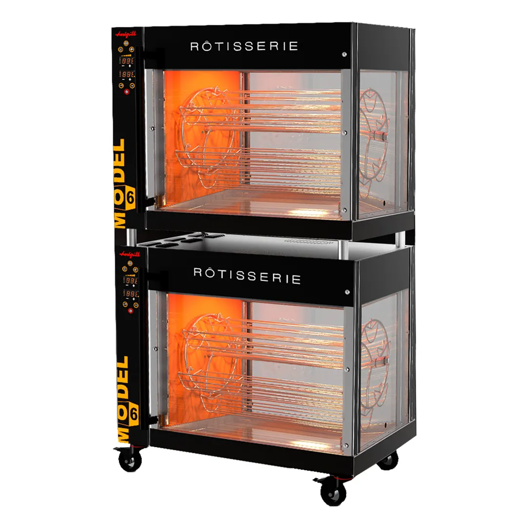 Doregrill MODEL 6 DOUBLE STACK Rotisserie Electric Oven