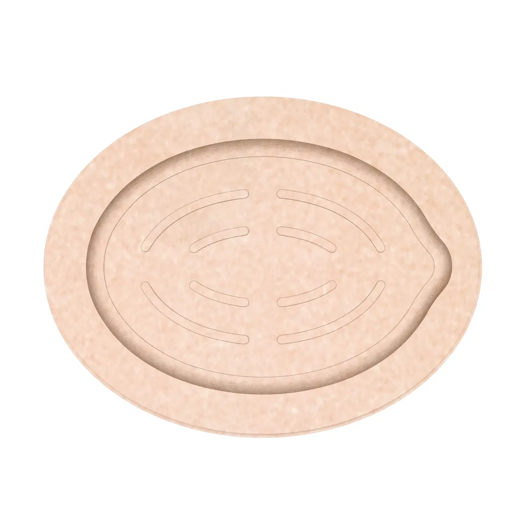 Epicurean 659-120901 Fajita Board – Oval 12" x 9.25" x 3/4", Natural, NSF, Dishwasher Safe