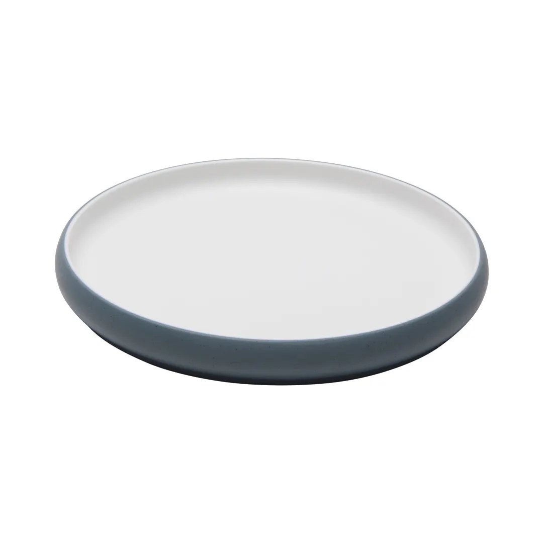 GET 21378-TOH/BL Reusable Melamine Plate, 8.5" Round, Two-Tone Honey/Bluejay, Cheforward Hatch Design