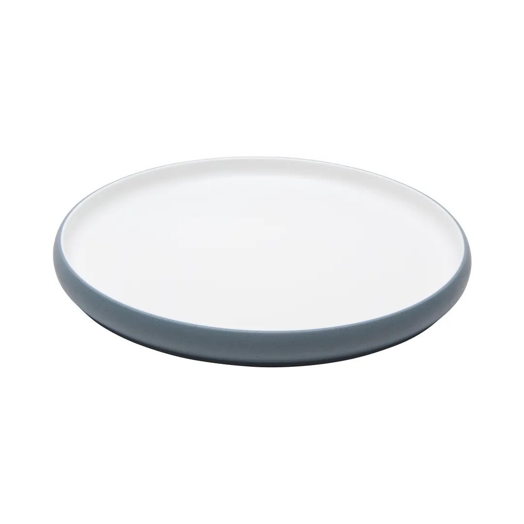 GET 21379-TOH/BL Cheforward Hatch Plate, 10.5" Round Two-Tone Melamine – Honey/Bluejay