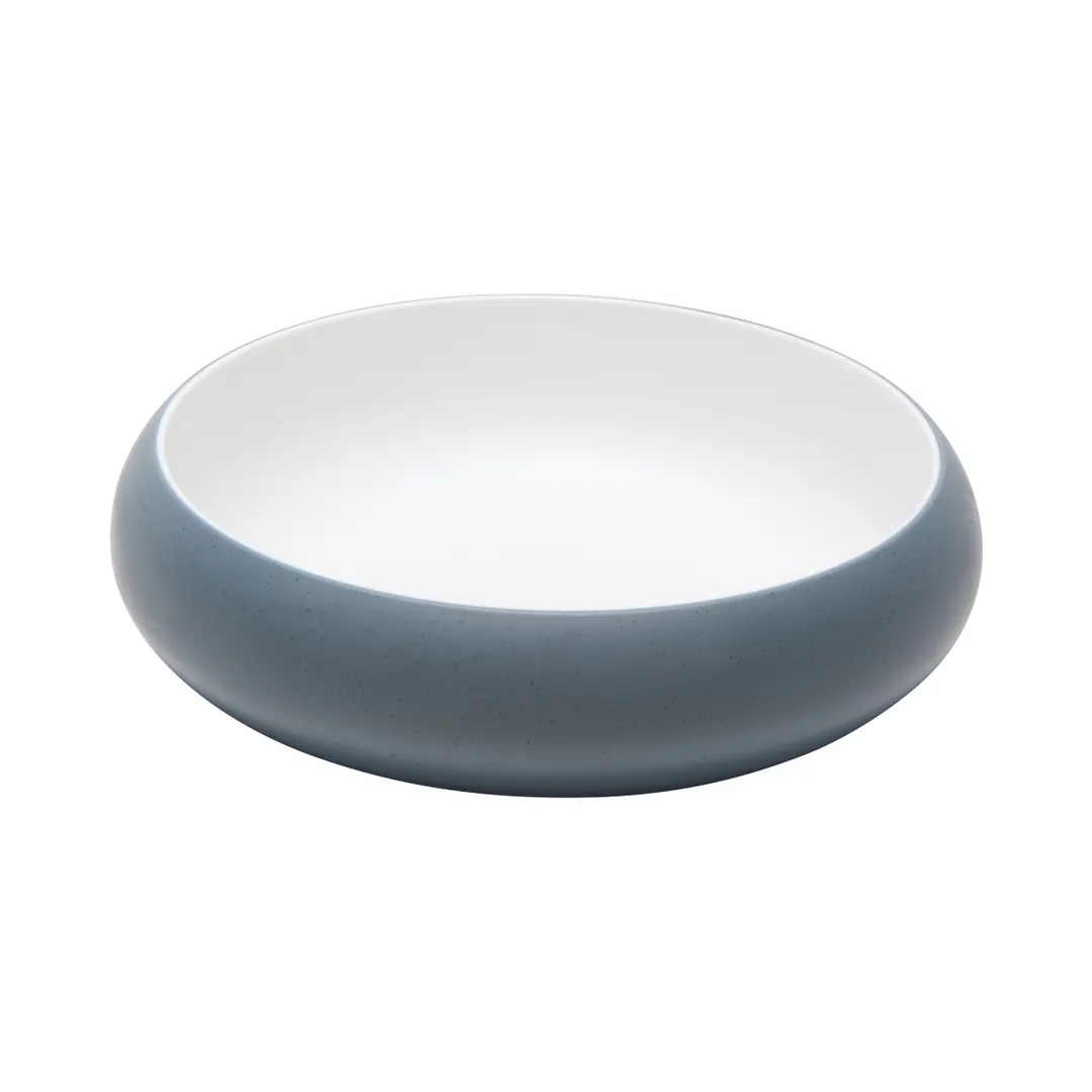 GET 31024-TOH/BL 54 oz. Two‑Tone Honey/Bluejay Melamine Bowl – 9.1" Round, Reusable Plastic