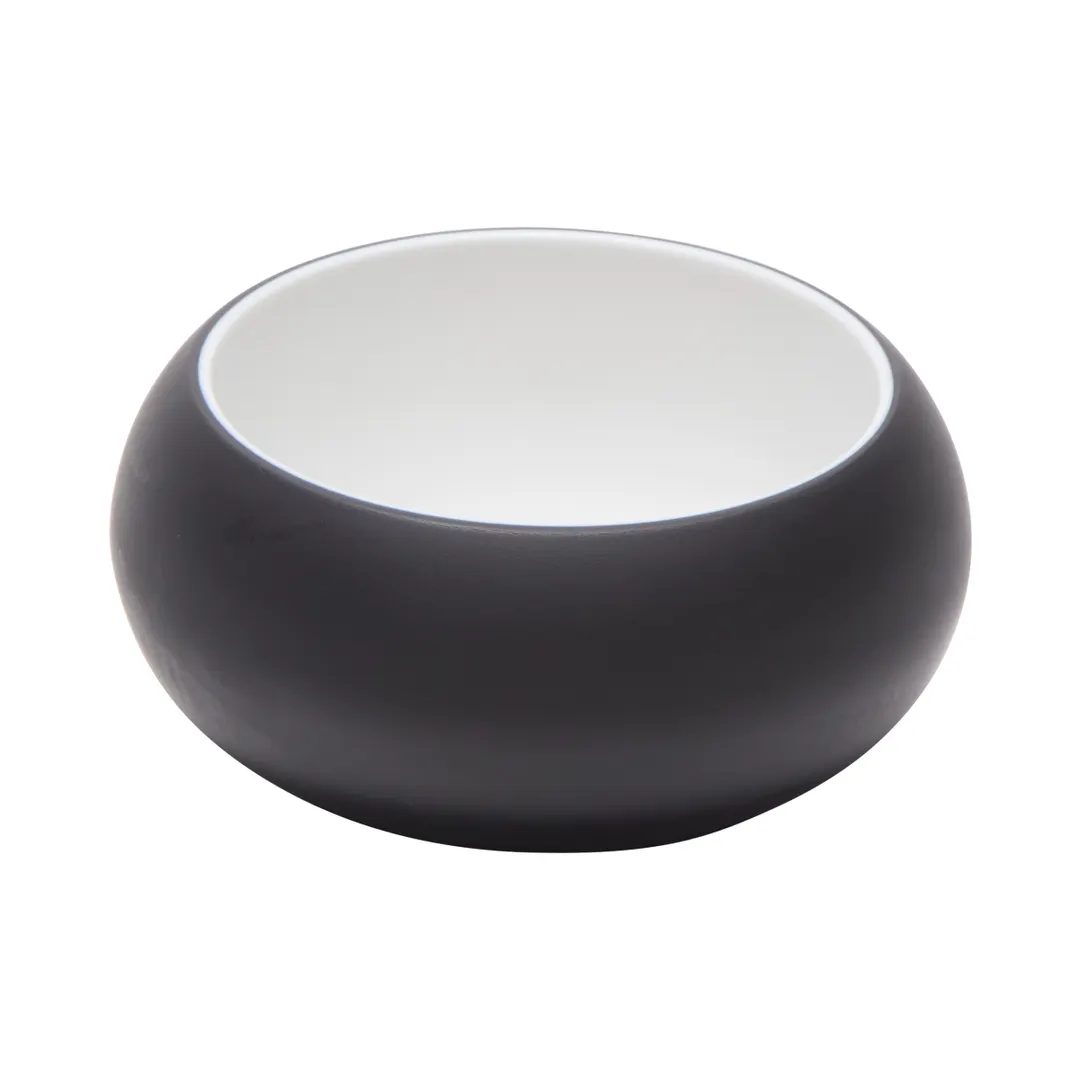 GET 31077-TOH/BK Reusable Melamine Bowl, 8 oz., 4.5" Dia., Two-Tone Honey/Raven, Round