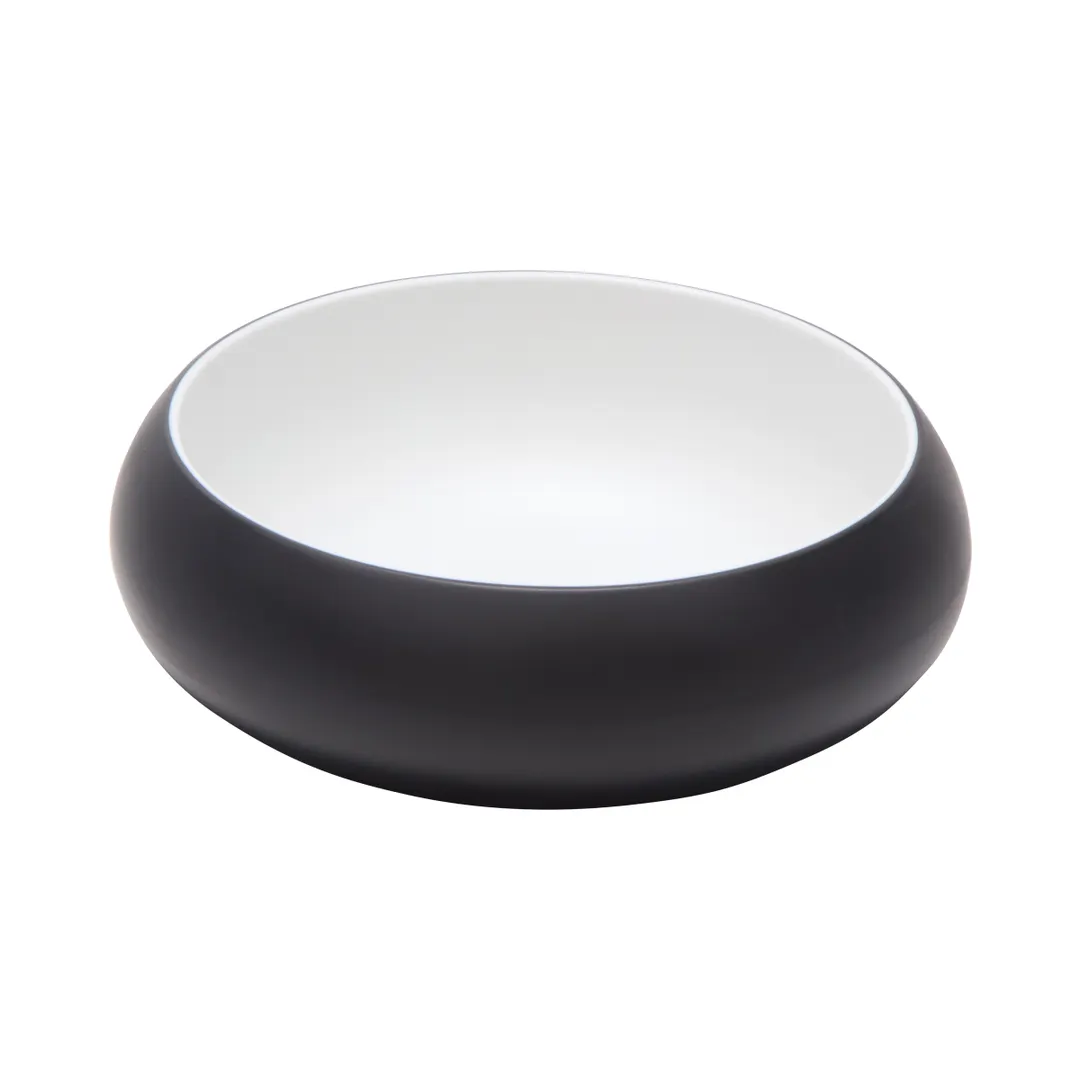GET 31079-TOH/BK Cheforward Hatch Bowl, 28 oz., 7.2" Dia, Two-Tone Honey/Raven, Melamine, Round