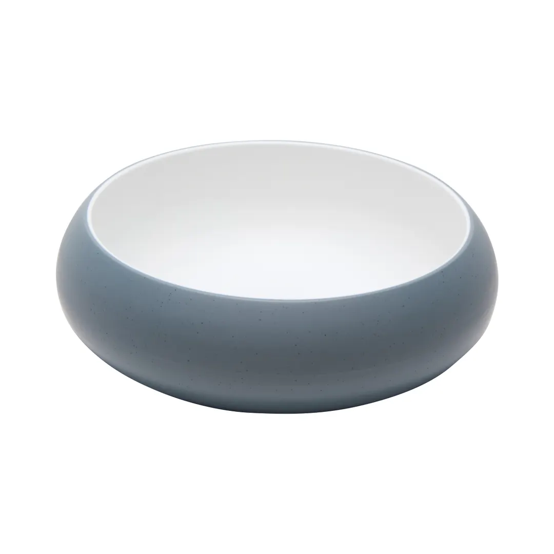 GET 31079-TOH/BL - 28oz Melamine Reusable Bowl, 7.2" Dia, Two-Tone Honey/Bluejay, Round Shape