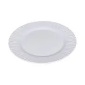 GET WP-10-RMM-W Riva Maris Wide Rim Plate, 10.25" Dia., White Matte Melamine, Reusable Dinnerware