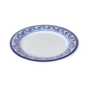 GET WP-9-DE Diamond Esencia Wide Rim Reusable Plastic Melamine Plate, 9" Round, 8-9" Size