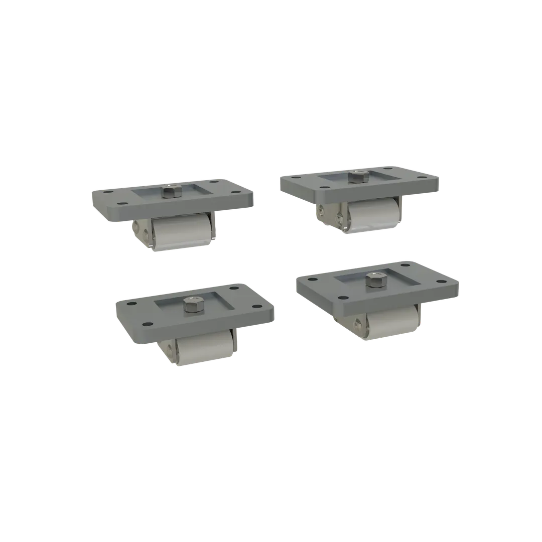 Glastender C-4X1 Casters – 1½" Rigid Non‑Locking Bar Cooler Parts, 1‑1/2" Diameter, Set of Four