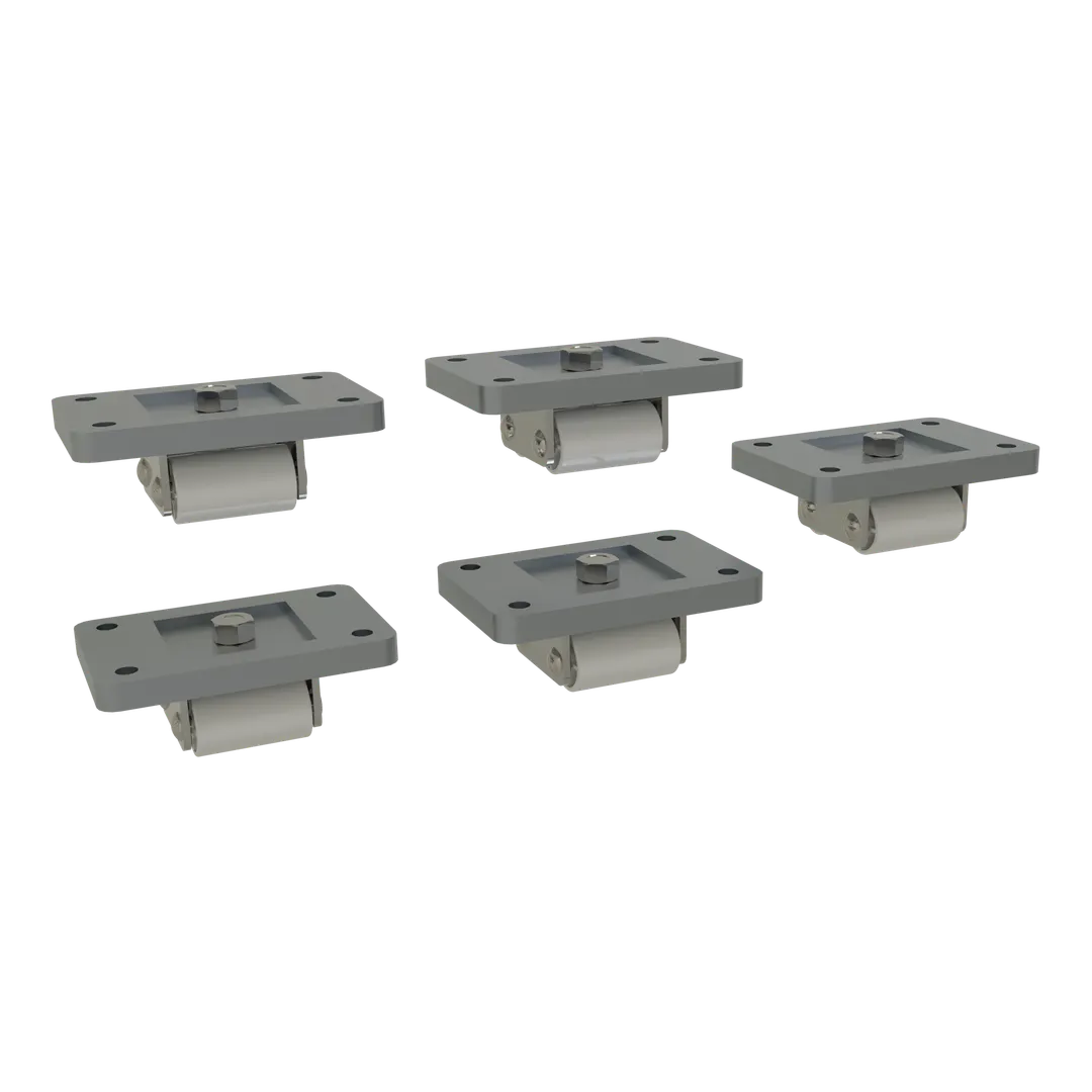 Glastender C-5X1 Casters – 1‑1/2" Rigid Non‑Locking Bar Cooler Parts Set, Steel, Fixed Direction