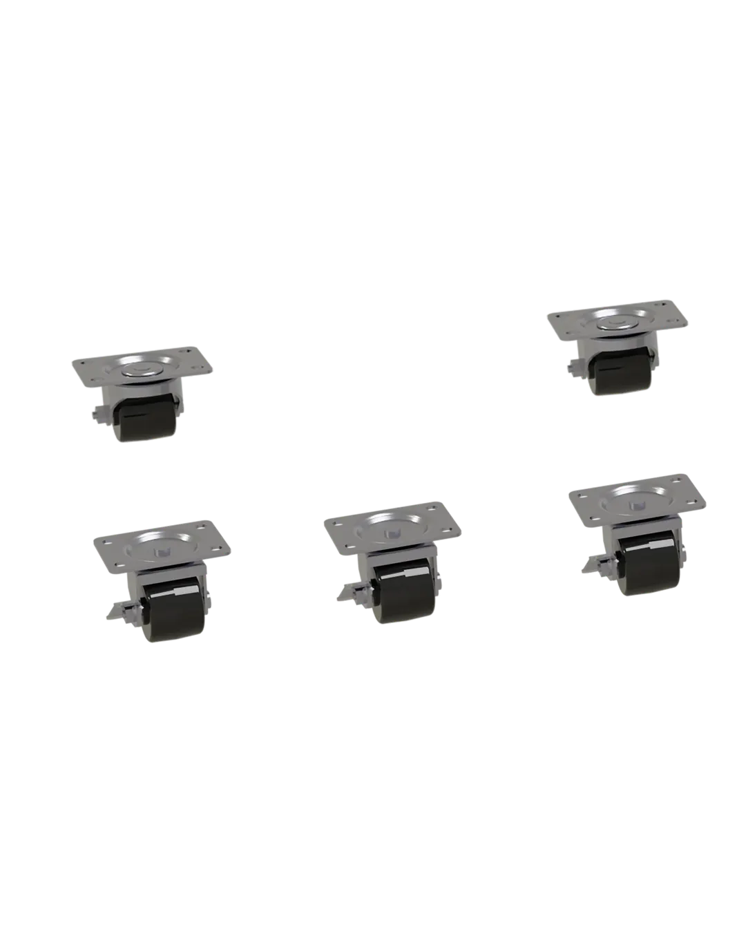 Glastender C-5X2-7/8 Casters – 2‑7/8" Swivel Wheels for 32" and 36" Bar Coolers, Set of 2, Steel