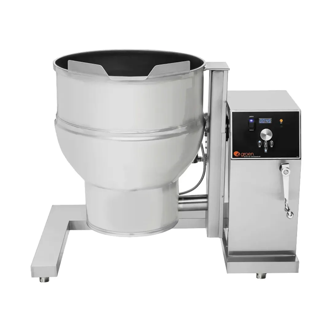 Groen DEE/4T-40C INA/2 40 Gallon Floor Tilting 2/3 Steam Jacketed Electric Kettle Mixer