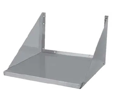 GSW USA MS-1818 - Wall-Mount Microwave Shelf, 18" W x 18" D x 12" H, Stainless Steel, 100 lbs, ETL Certified
