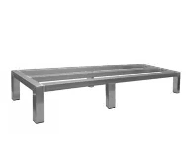 GSW USA RA-1214 Dunnage Rack, 12"L x 14"W x 8"H, 1000 lbs, all-welded aluminum tube, ETL certified