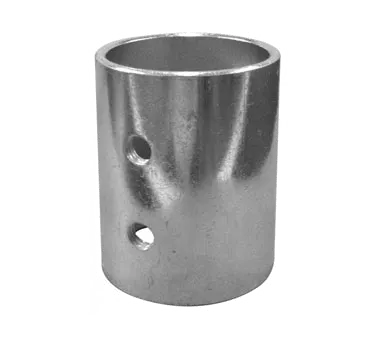 GSW USA S-LST2 Leg Socket, Straight 1-7/8" Dia. x 2-1/2" L, IPS Pipe, Stainless Steel Table Base