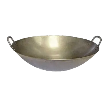 GSW USA WK-16 Chinese Wok, 16" dia. x 5" depth, Double Handle, Iron, Handmade