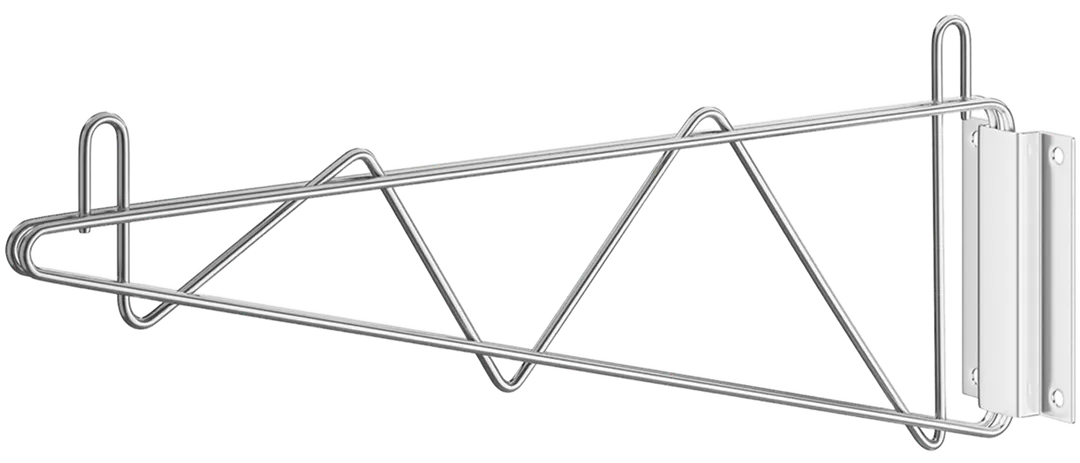 GSW USA WSC-14B Wall Mount Shelving Bracket, 16" Deep Chrome Plated, Single Bracket, NSF Certified