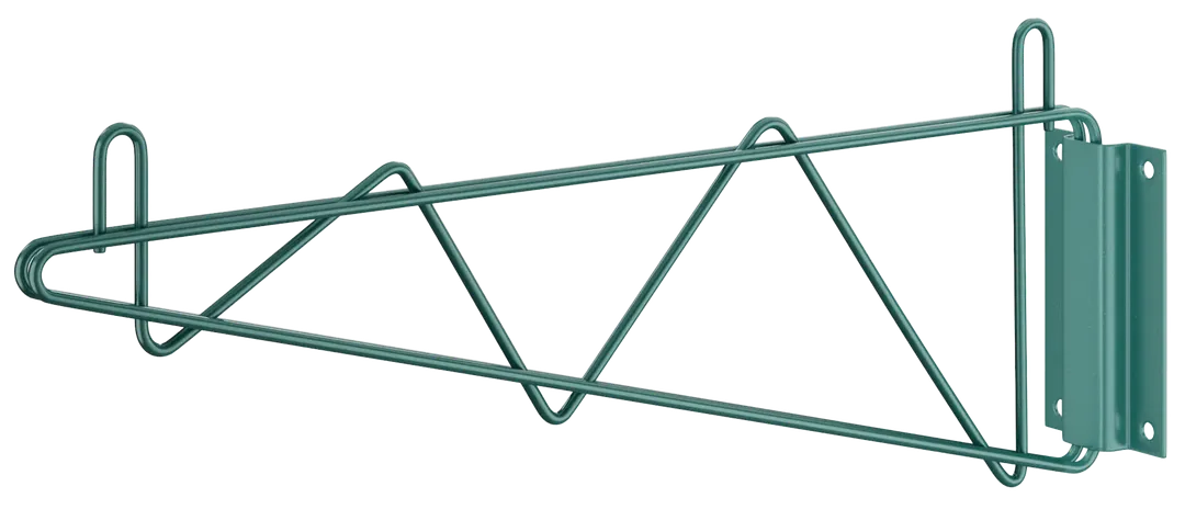 GSW USA WSE-24B Wall-Mount Shelving Bracket, 26" Deep, Green Epoxy Coated, NSF Certified Single Bracket