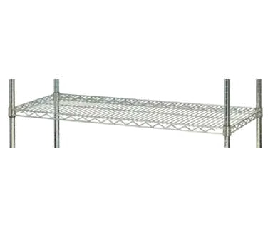 1880 Hospitality FF2136C Wire Shelf, 21"W x 36"L, 800 lb, Zinc Plated Steel, Chromate Finish, Clear Coat, NSF
