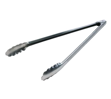 Lodge A5-4 Tongs – 16" Camp Tongs, Heavy‑Duty Stainless Steel, Non‑Coated Handle, Dishwasher Safe