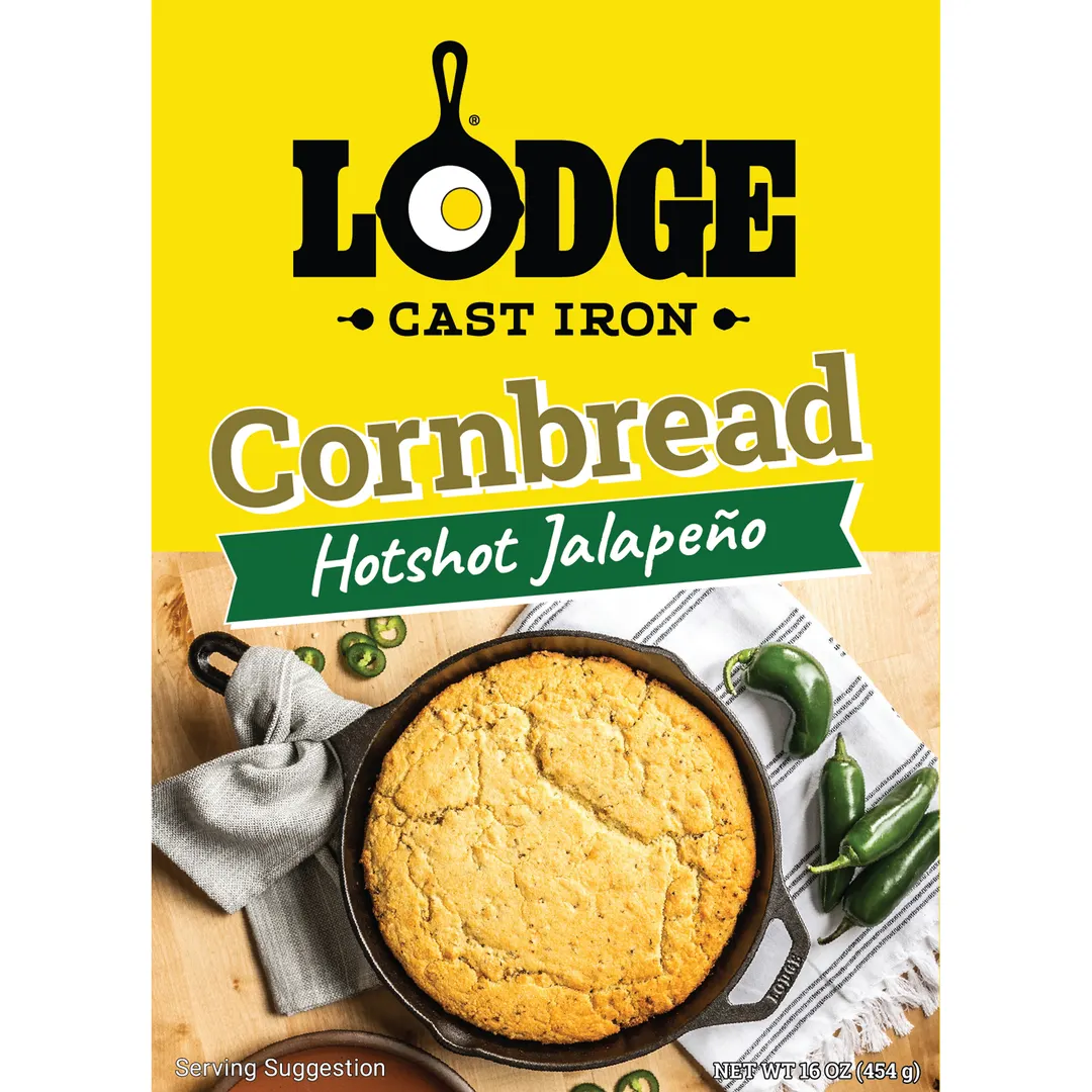 Lodge FCBHJ Cornbread Mix – Ready-to-Bake Hotshot Jalapeno Flavor Spice Blend