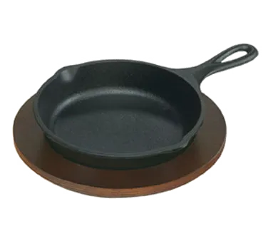 Lodge U3RP - 8" Round Walnut Stained Wood Underliner, Hand Wash Only, Made in USA