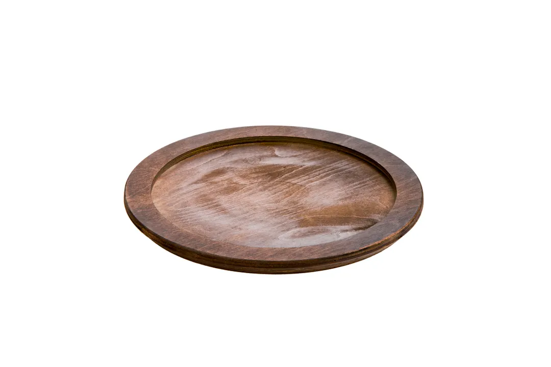 Lodge U6RP - 10" Round Walnut Wood Underliner for Fajita Skillets, Made in USA