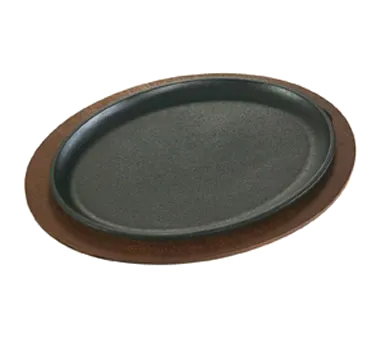 Lodge UJOP Oval Wood Underliner, Walnut Stain, 15-1/2" L x 12" W, Hand Wash Only, Made in USA
