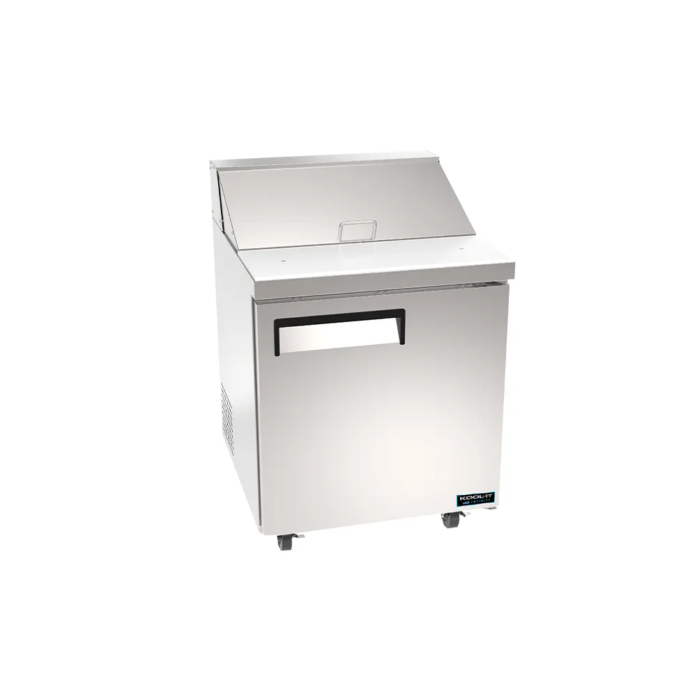 MVP Group KIN29SP-HC 28" 1-Door Sandwich and Salad Prep Table, 8 Pans