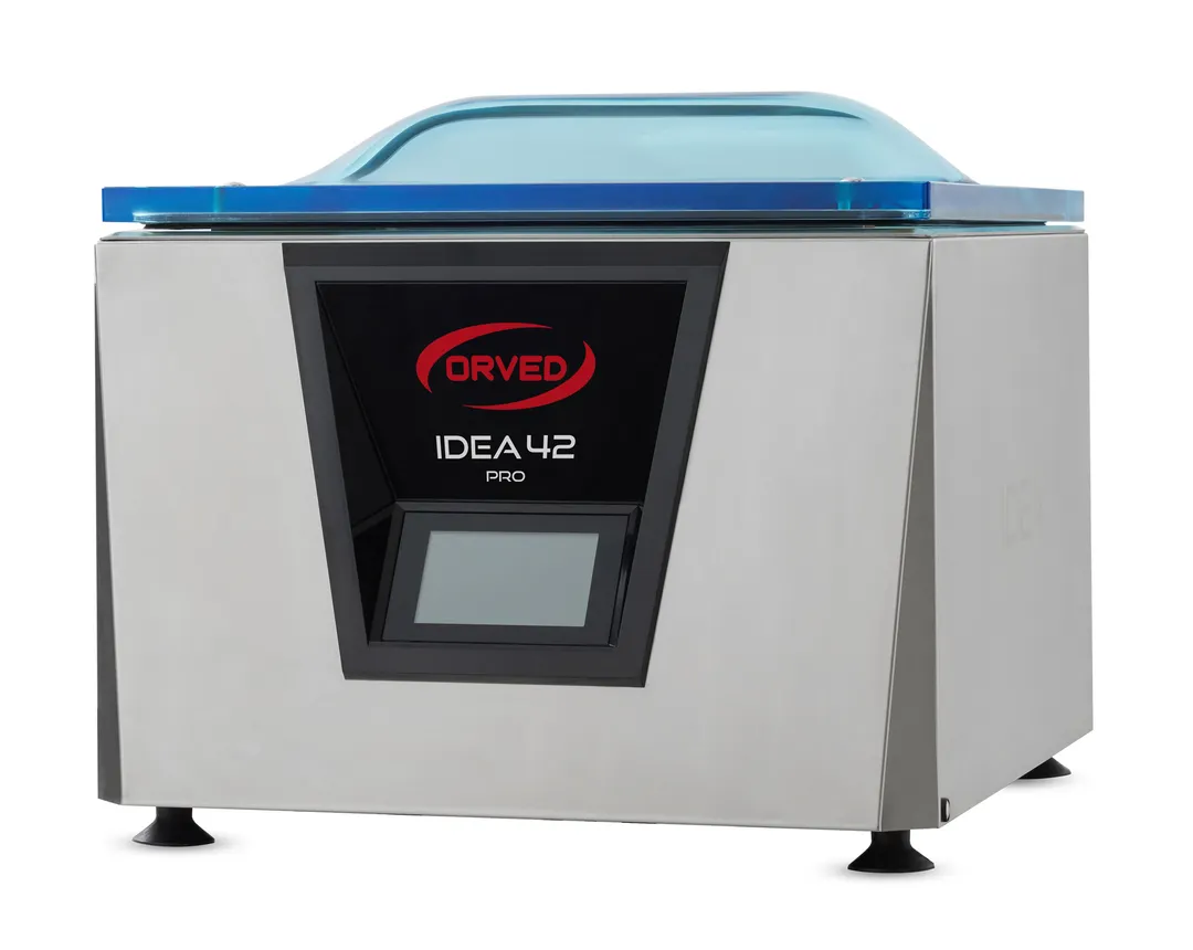 Orved IDEA 42 PRO Countertop Vacuum Sealer – 17.3x17.6x7.5in, 16.1in Seal Bar, 110V 1hp, AISI 304 Stainless