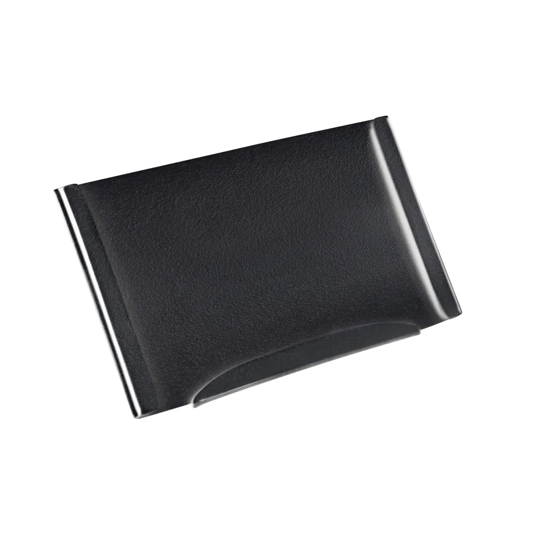 Steelite DW07372BK - 33° Open Black Menu Card Holder, 3.875" x 2.375", Rectangle, 6/Case