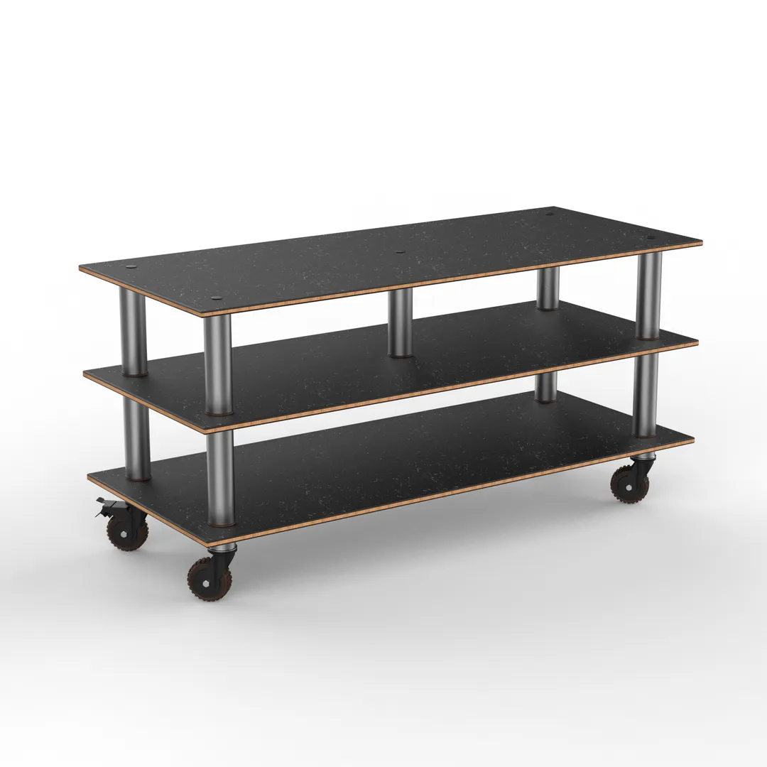 Steelite MGCMLB09MSXH Modular Midhole Display Unit Buffet Table, 71.0" x 29.5" x 35.0", Brushed Stainless Steel & Marble, Mixed Materials, 1 per Case, Modular Collection (Minimum Case Qty)